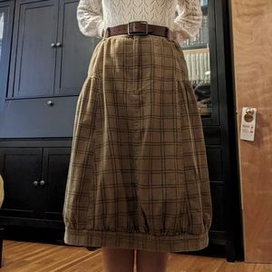 Unique plaid skirt